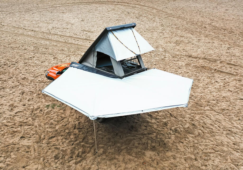 Minicaravan huren compleet met 270 graden luifel